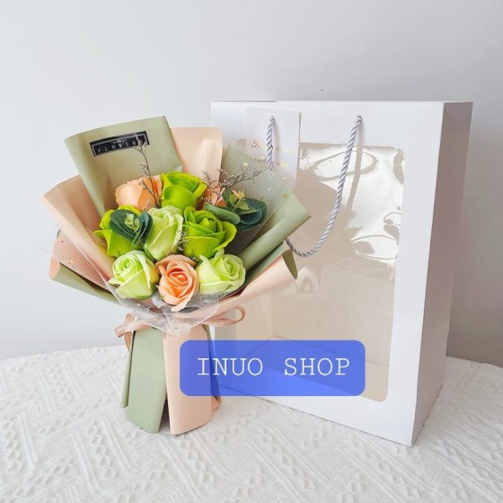 Ramo de rosas de jabón perfumadas